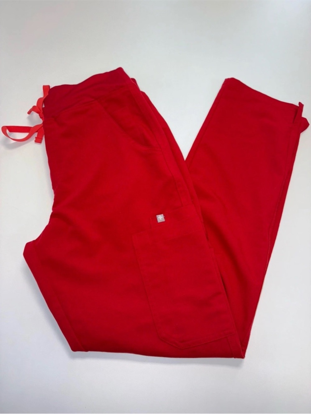 Figs women's Red Yola Skinny Scrub Pants Small - Picture 5 of 11